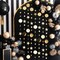 Gold Star Circle Dot Hanging Garland Hanging Streamer Decorations